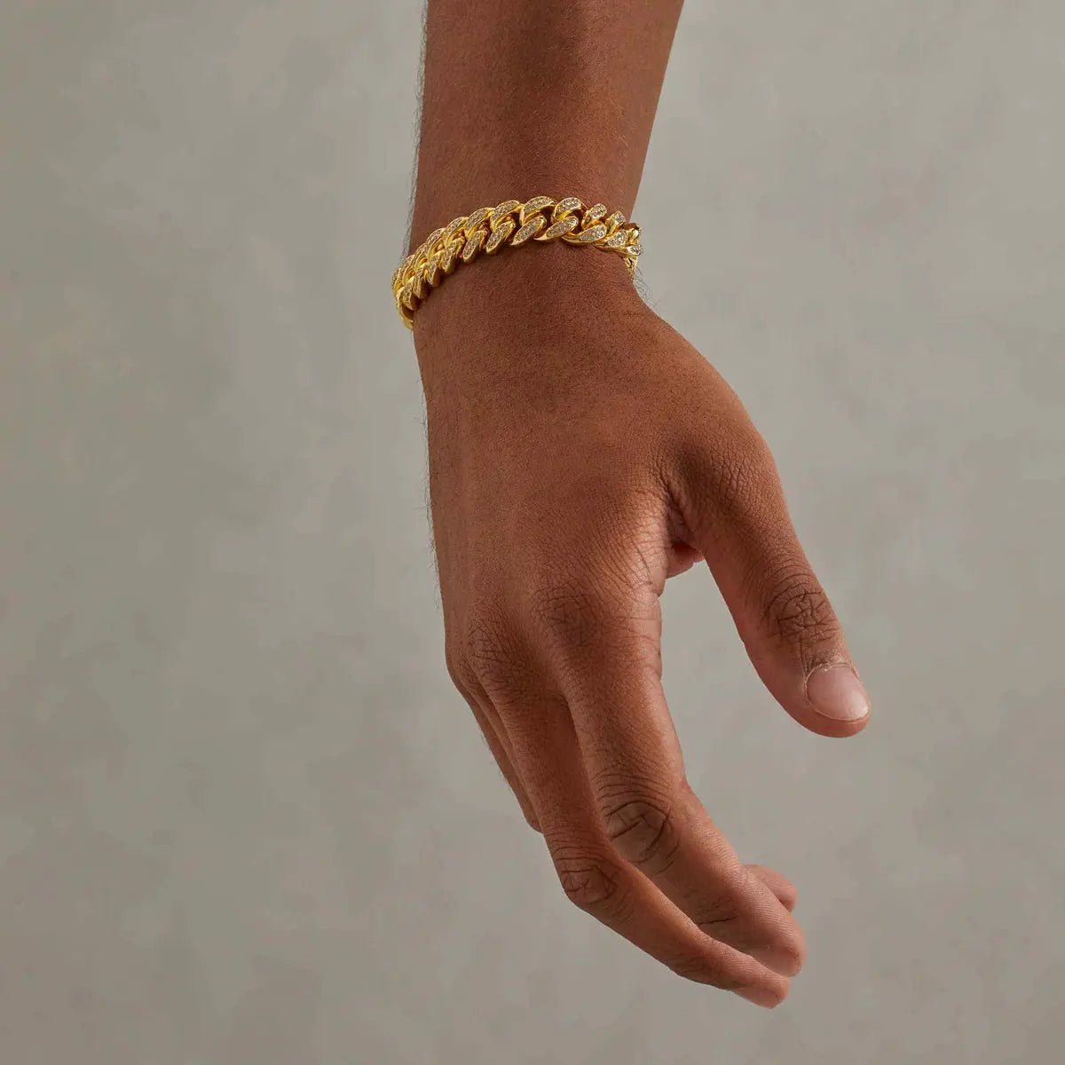 14MM CUBAN BRACELET - 18K GOLD - SANTMEZ®