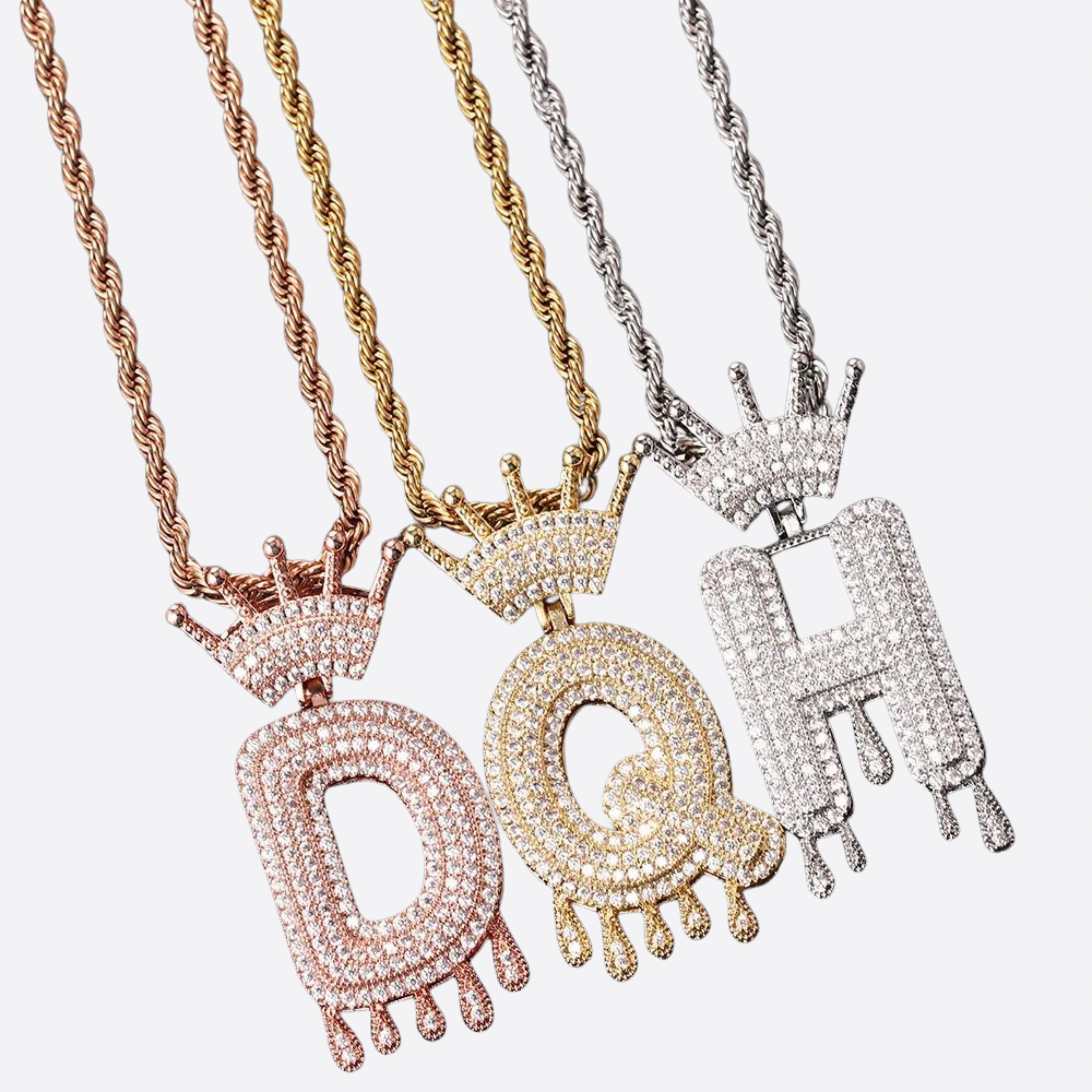 DRIP FONT LETTER PENDANT