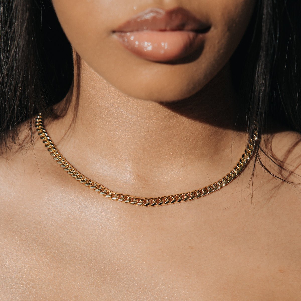 6MM CLEAN CUBAN CHAIN - 18K GOLD - SANTMEZ®