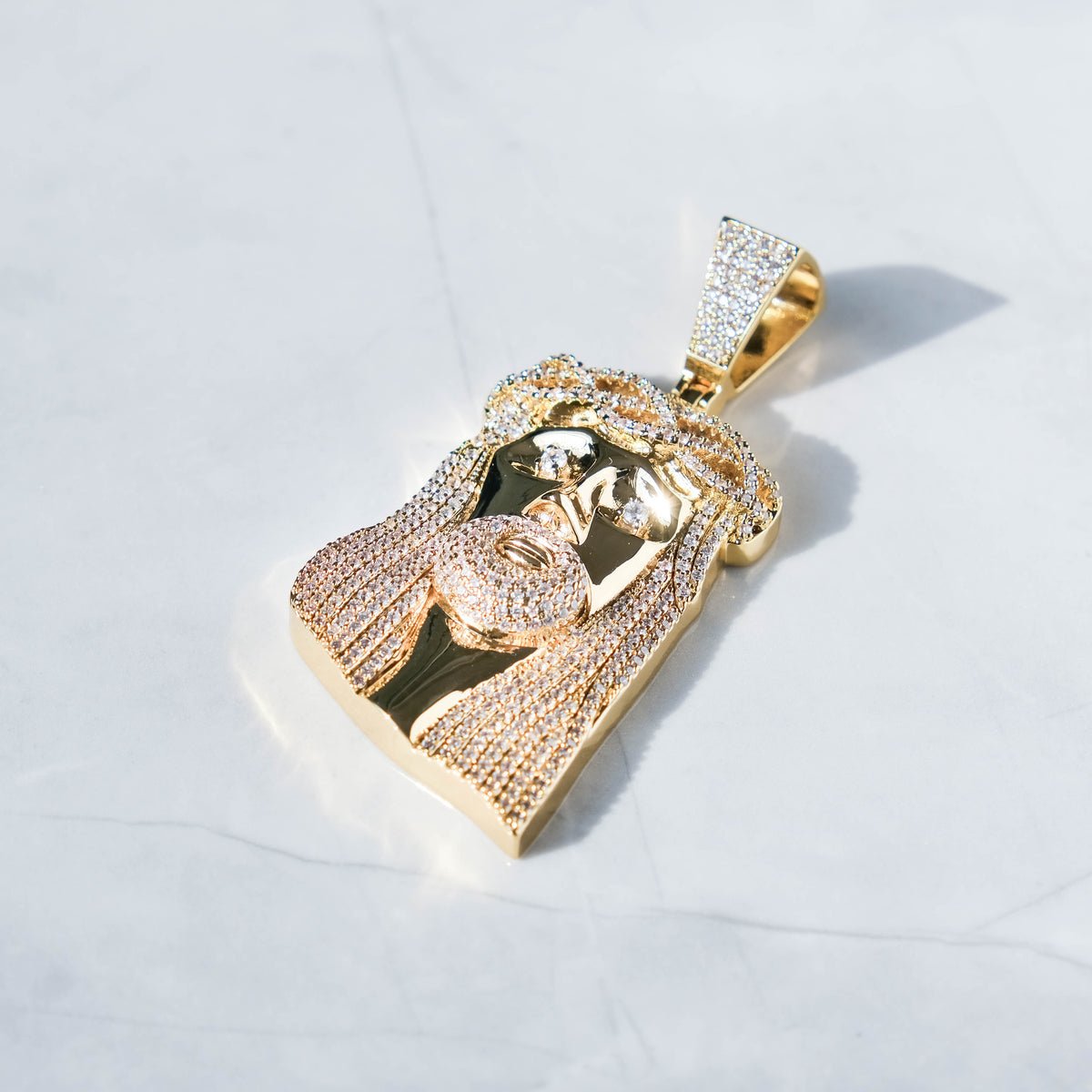 BIG JESUS PENDANT - 18K GOLD - SANTMEZ®