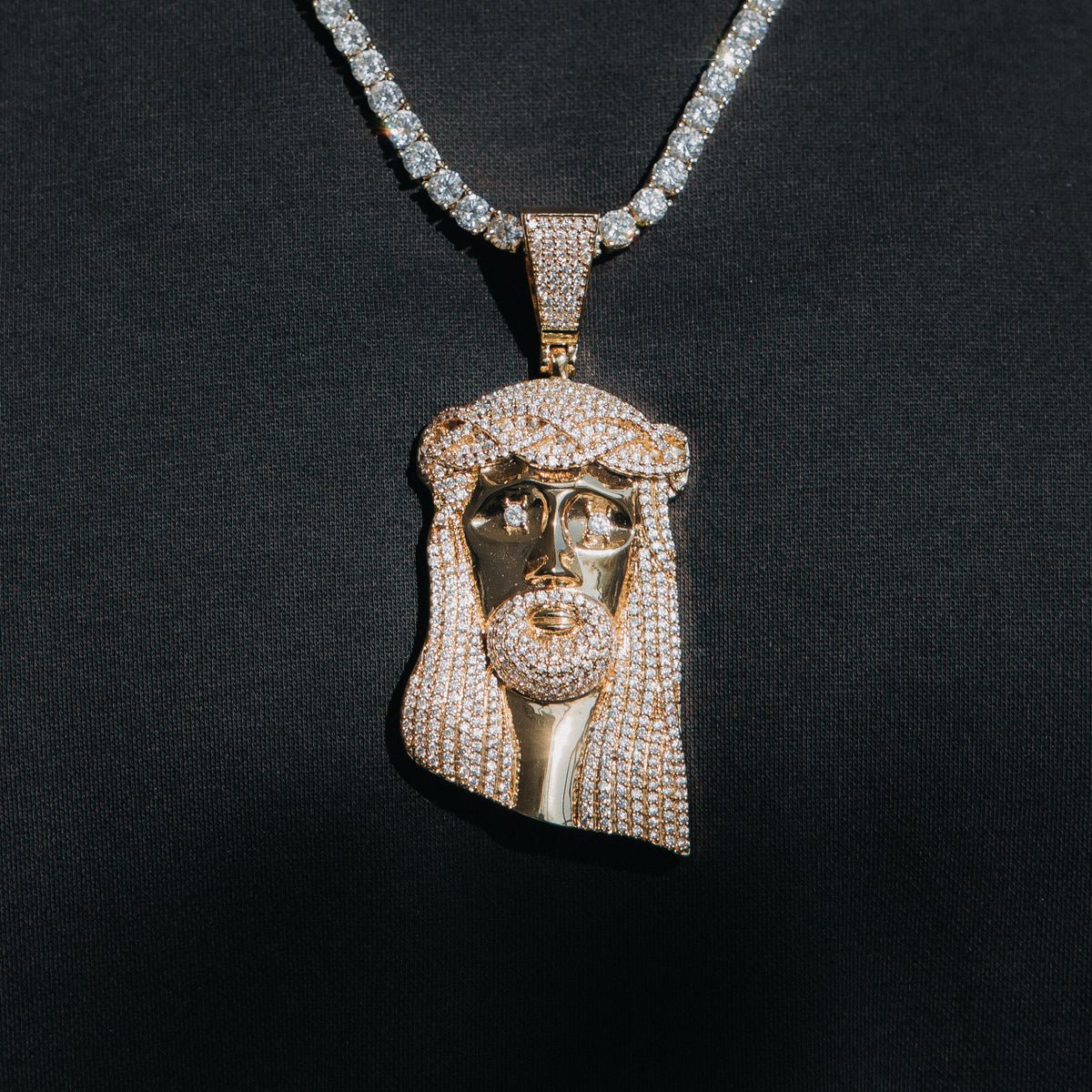 BIG JESUS PENDANT - 18K GOLD - SANTMEZ®