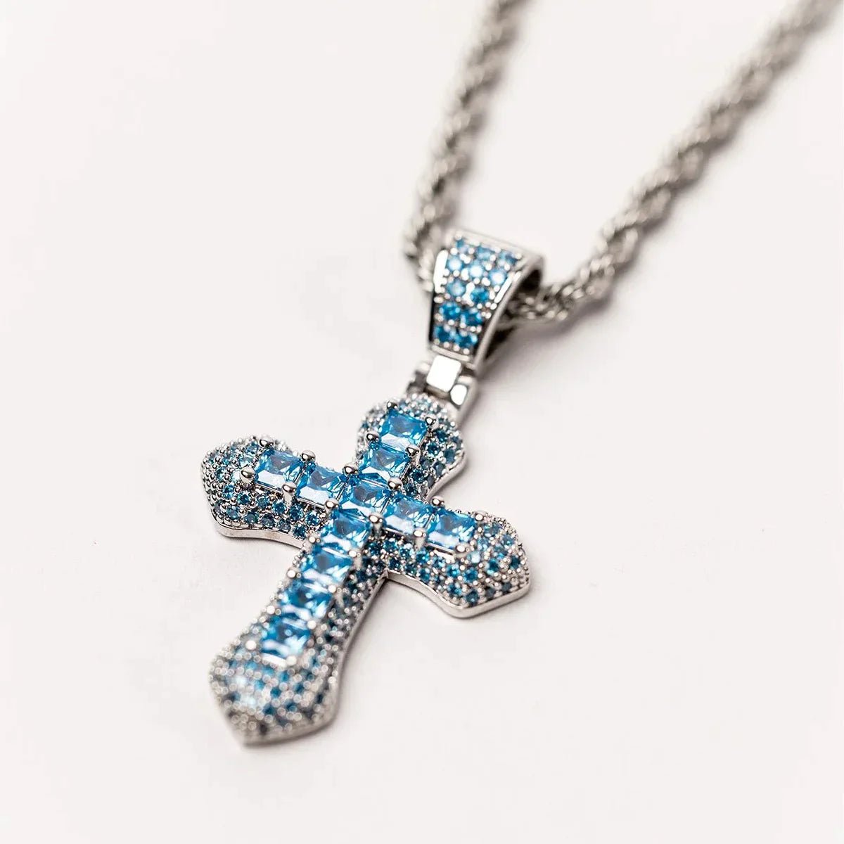 CROSS PENDANT - BLUE - SANTMEZ®