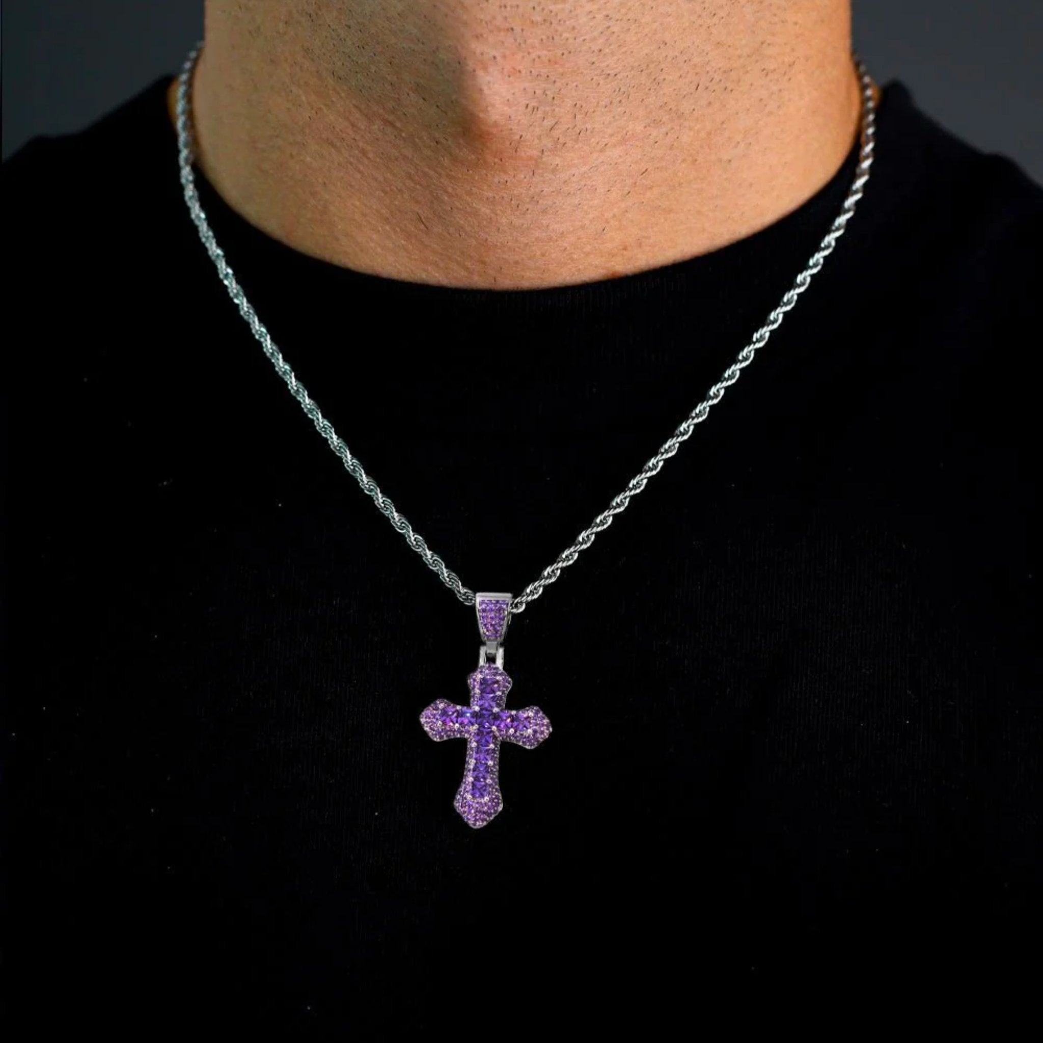 CROSS PENDANT - PURPLE - SANTMEZ®