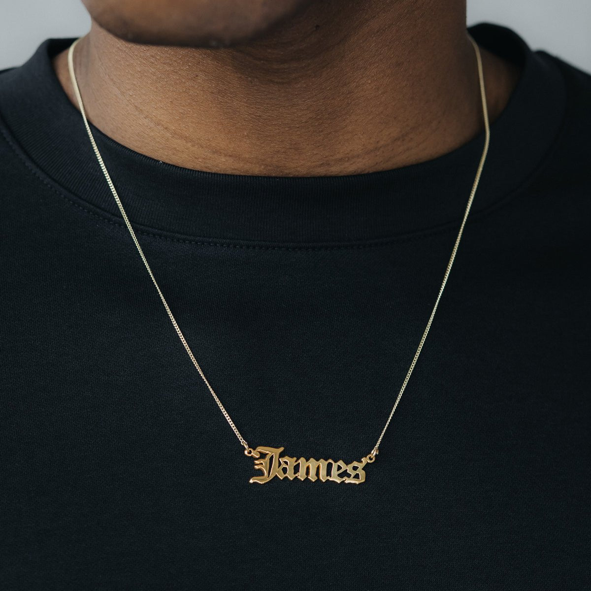 OLD ENGLISH LETTER CUSTOM PENDANT - SANTMEZ®